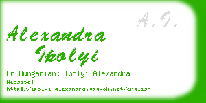 alexandra ipolyi business card